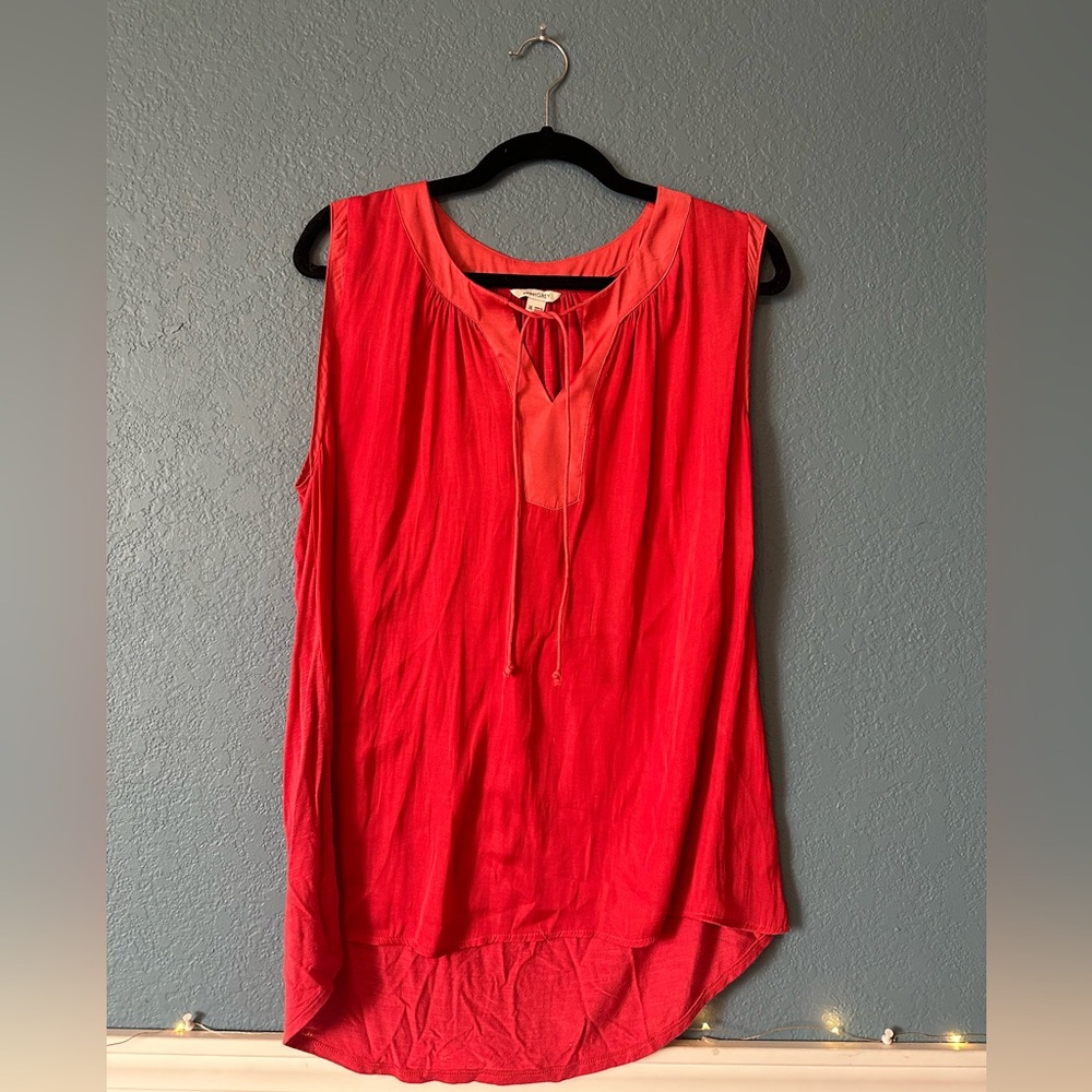 SweetGREY brand red sleeveless top